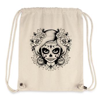 Sugarskull - Stanley/Stella Recycled Gym Bag - natural - Front