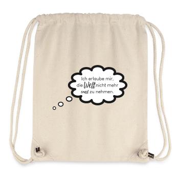 Welt Anschauung - Stanley/Stella recycelter Gym Bag - Naturweiß - Vorne