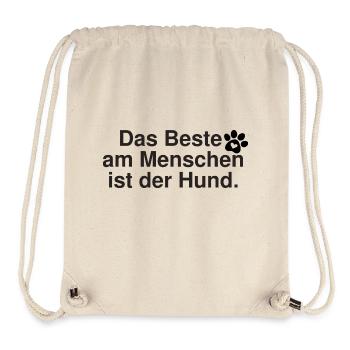 Dog saying - Stanley/Stella Recycled Gym Bag - natural - Front
