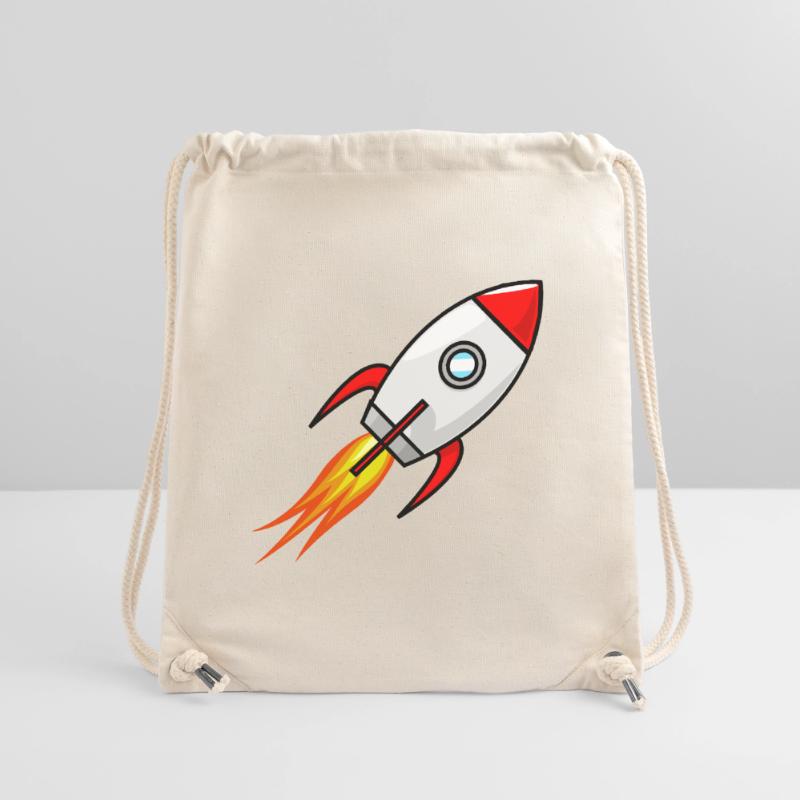 Rocket Rocket Space Shuttle UFO Spacecraft Moon Stanley/Stella Recycled Gym Bag