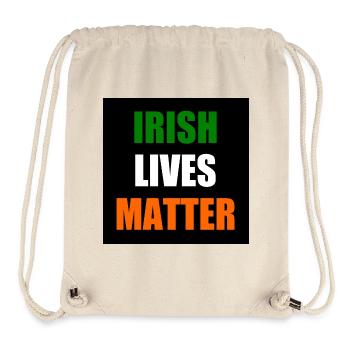 Irish lives matter - Sac à cordon recyclé Stanley/Stella - blanc naturel - Devant