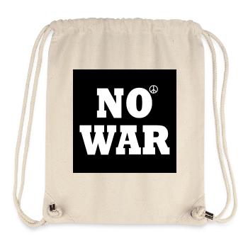 No war - Stanley/Stella Recycled Gym Bag - natural - Front