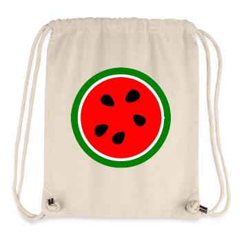 Wassermelone Melone - Stanley/Stella recycelter Gym Bag - Naturweiß - Vorne