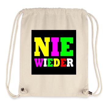Never again - Stanley/Stella Recycled Gym Bag - natural - Front
