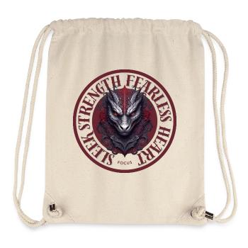 Sleek Strength, Fearless Heart - Stanley/Stella recycelter Gym Bag - Naturweiß - Vorne