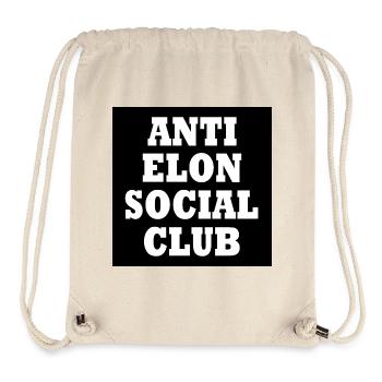 anti elon social club - Stanley/Stella recycelter Gym Bag - Naturweiß - Vorne