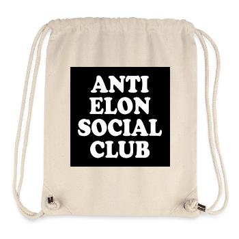 anti elon social club - Stanley/Stella recycelter Gym Bag - Naturweiß - Vorne