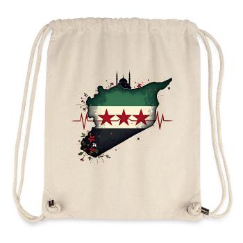 flagge syrien - Freies Syrien Flagge - Stanley/Stella recycelter Gym Bag - Naturweiß - Vorne