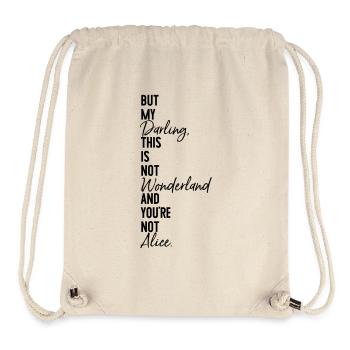 Alice Wonderland - Stanley/Stella Recycled Gym Bag - natural - Front
