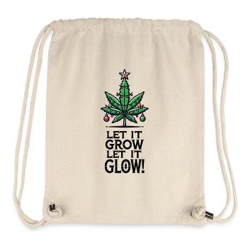 Let It Grow Let It Glow - Stanley/Stella Recycled Gym Bag - natural - Front