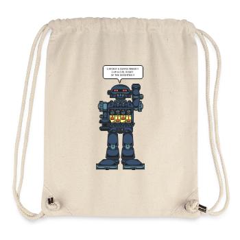 Batteriebetriebener Roboter - Stanley/Stella recycelter Gym Bag - Naturweiß - Vorne