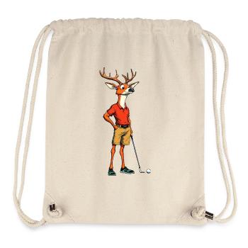 Hirsch golf pro in polo shirt - Stanley/Stella Recycled Gym Bag - natural - Front