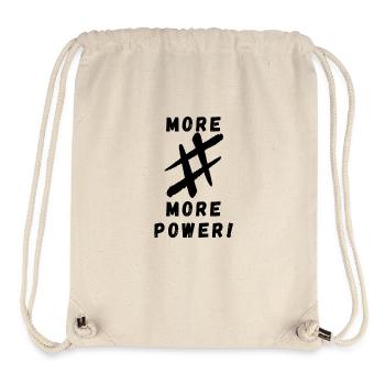 more # more power - Stanley/Stella recycelter Gym Bag - Naturweiß - Vorne
