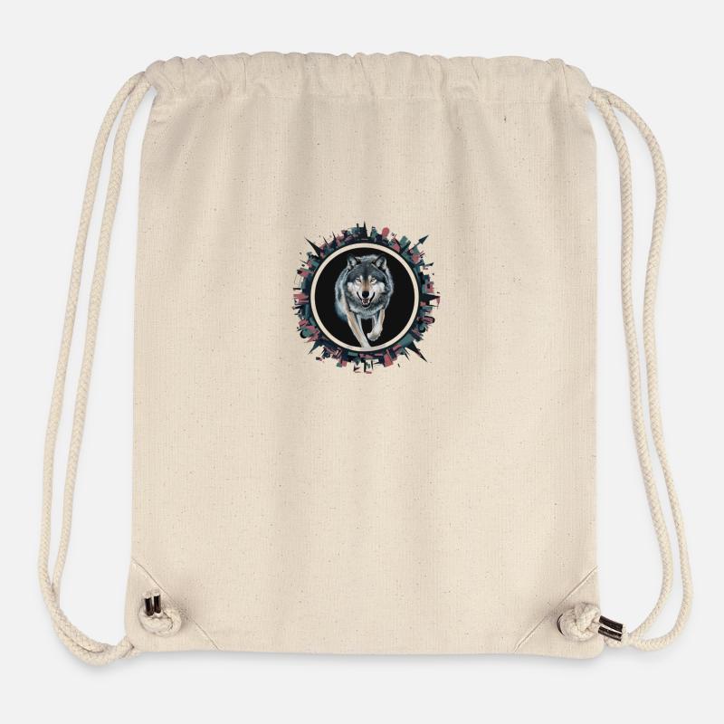 Der Wolf - Stanley/Stella recycelter Gym Bag - Naturweiß