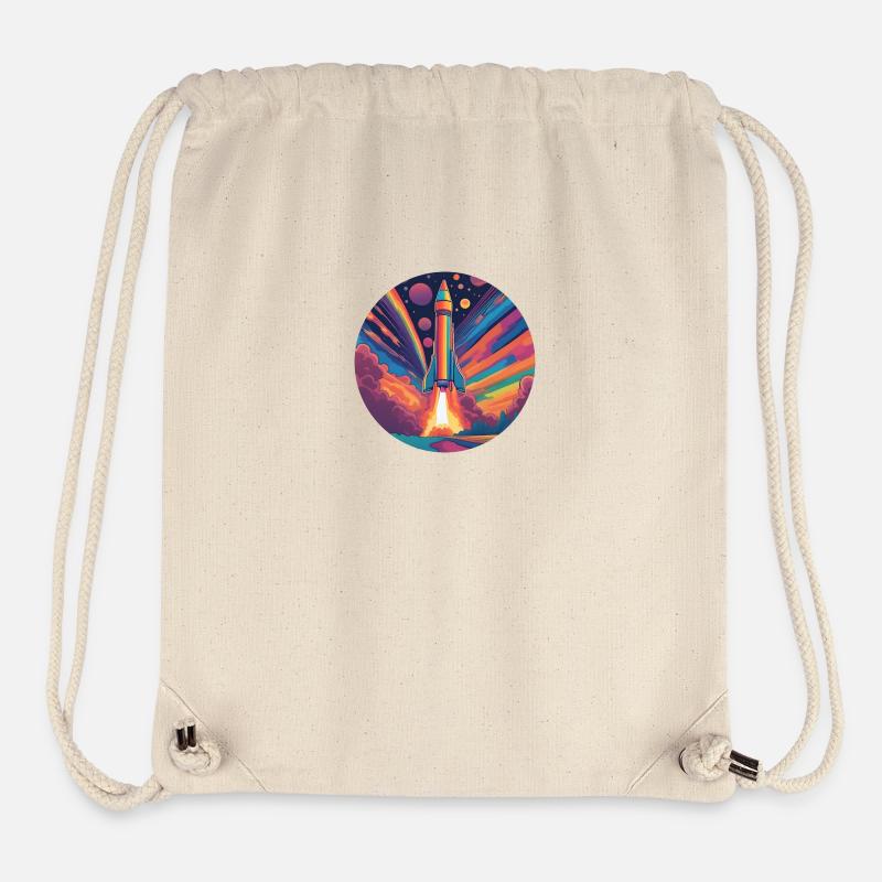 Cosmic Cascade - Stanley/Stella recycelter Gym Bag - Naturweiß