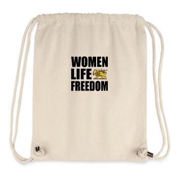 Women life freedom - Sac à cordon recyclé Stanley/Stella - blanc naturel - Devant
