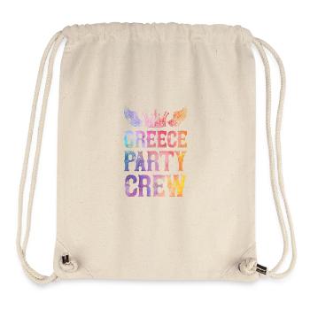Greece Party Crew Spruch - Stanley/Stella recycelter Gym Bag - Naturweiß - Vorne