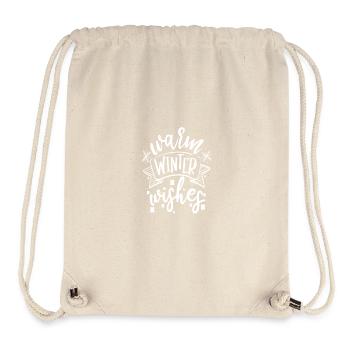 Warme Winterwünsche - Stanley/Stella recycelter Gym Bag - Naturweiß - Vorne