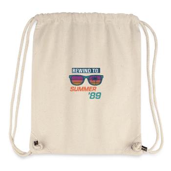 Rewind to Summer '89 - Stanley/Stella recycelter Gym Bag - Naturweiß - Vorne