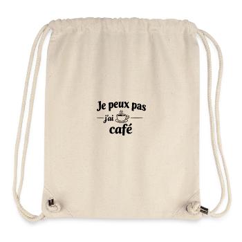 I Can't I Have Coffee – Humor, Funny Message - Stanley/Stella Recycled Gym Bag - natural - Front