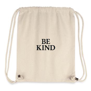 Inspirational Be KInd Lettering - Stanley/Stella Recycled Gym Bag - natural - Front