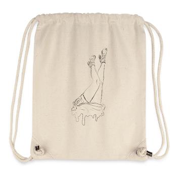 sexy legs, women legs with high heels, gift - Stanley/Stella Recycled Gym Bag - natural - Front