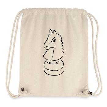 Minimalistisches Schach Design - Stanley/Stella recycelter Gym Bag - Naturweiß - Vorne