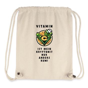 Vitamin C ist mein Kryptonit nur andersrum - Stanley/Stella recycelter Gym Bag - Naturweiß - Vorne
