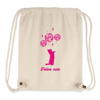 Cute feline - Stanley/Stella Recycled Gym Bag - natural - Front