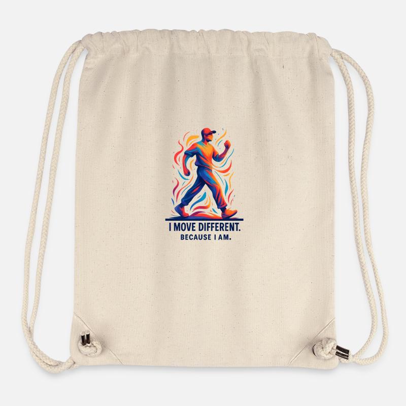 0014 move different male - Stanley/Stella Recycled Gym Bag - natural