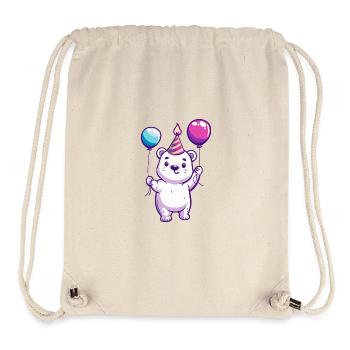 Eisbär Polar Bär Geburtstag Baby - Stanley/Stella recycelter Gym Bag - Naturweiß - Vorne
