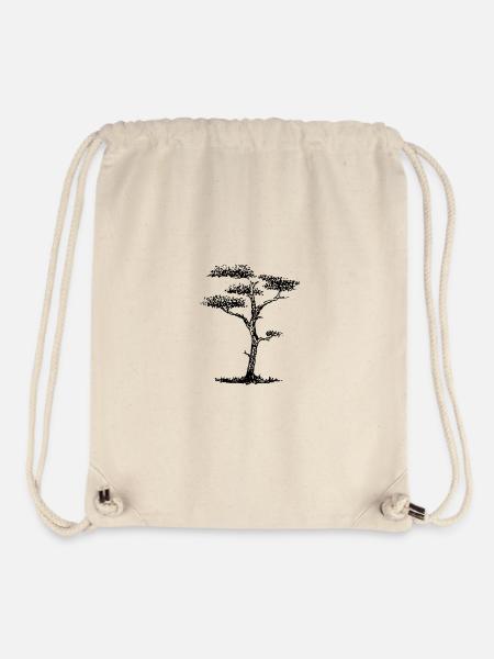 Sandkiefer scribble - Stanley/Stella recycelter Gym Bag - Naturweiß