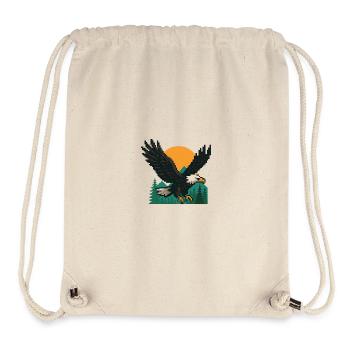 Eagle Pixel – Sunset in the mountains - Stanley/Stella Recycled Gym Bag - natural - Front