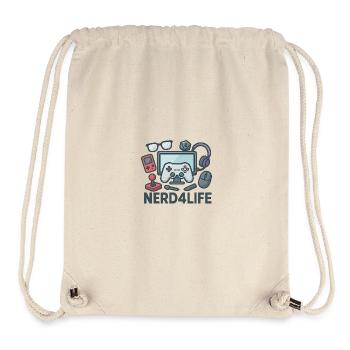 Conception de jeux et de style de vie nerd - Sac à cordon recyclé Stanley/Stella - blanc naturel - Devant