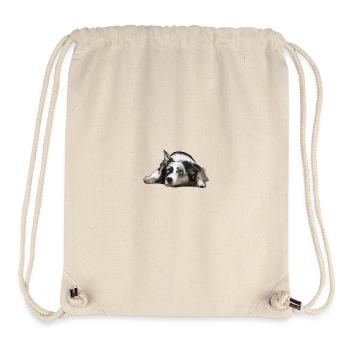 Australian Shepherd - Stanley/Stella recycelter Gym Bag - Naturweiß - Vorne