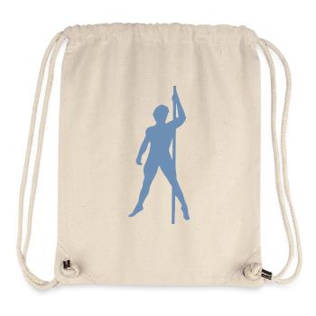 Homme Silhouette Pole Dance Danse Exotique - Sac à cordon recyclé Stanley/Stella - blanc naturel - Devant
