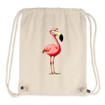 Style des flamants roses - Sac à cordon recyclé Stanley/Stella - blanc naturel - Devant