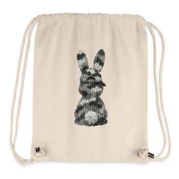 Hase von hinten Camouflage Kappe Cap Tarnfarben - Stanley/Stella recycelter Gym Bag - Naturweiß - Vorne