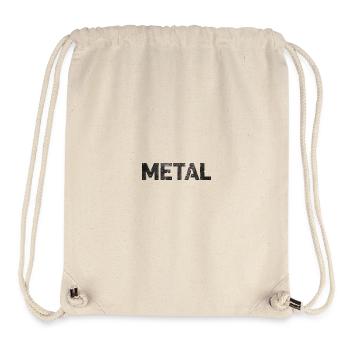 Rostiges Metallbuchstaben-Design - Stanley/Stella recycelter Gym Bag - Naturweiß - Vorne