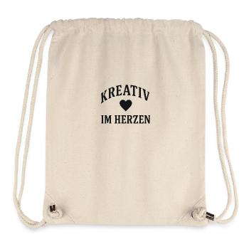 Herz Kreativ - Stanley/Stella recycelter Gym Bag - Naturweiß - Vorne