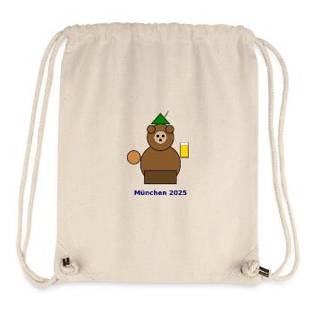 Münchner Bär 2025 Festdesign - Stanley/Stella recycelter Gym Bag - Naturweiß - Vorne