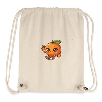 Peace Summer Fruit Orange Orange Tangerine - Stanley/Stella Recycled Gym Bag - natural - Front
