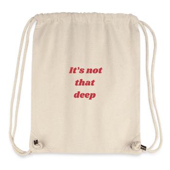 Ce n’est pas si profond – Citation Chemise - Sac à cordon recyclé Stanley/Stella - blanc naturel - Devant