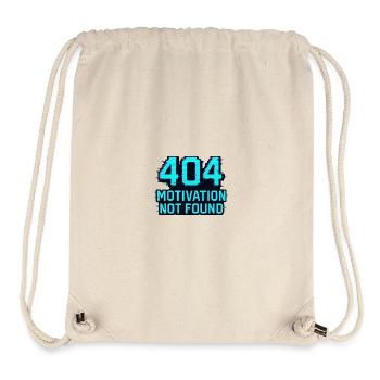404 - Motivation not Found - Stanley/Stella recycelter Gym Bag - Naturweiß - Vorne