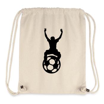 Geschenk ‏ Fußball, WM, EM, Sport, Fan - Stanley/Stella recycelter Gym Bag - Naturweiß - Vorne