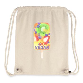 Glace Go Vegan - Sac à cordon recyclé Stanley/Stella - blanc naturel - Devant