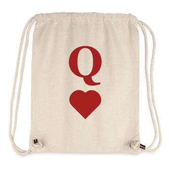 "Queen of Hearts" Chest - Stanley/Stella Recycled Gym Bag - natural - Front