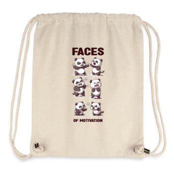Angry Panda - Stanley/Stella Recycled Gym Bag - natural - Front