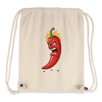 Chili Flamme Furieuse - Sac à cordon recyclé Stanley/Stella - blanc naturel - Devant