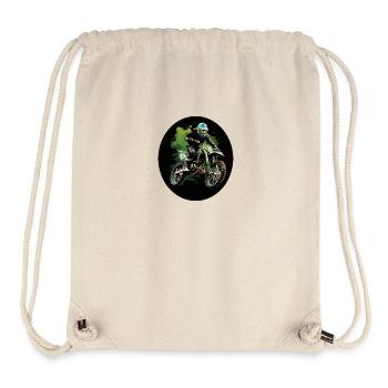 Motorcross Splatter - Stanley/Stella recycelter Gym Bag - Naturweiß - Vorne